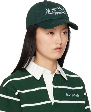 Шапка с козирка Sporty & Rich NY 94 Hat Зелено | AC040606034GR10, 2