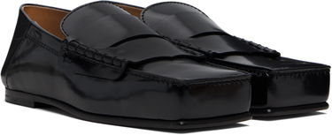 Кецове и обувки Jacquemus La Casa 'The Carré' Polished Leather Penny Loafers Черно | 24HFOW00147AC18A03, 3