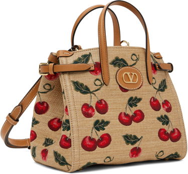 Дамска чанта Valentino Valentino Garavani Antibes Small Cherry Tote Бежово | 6W0B0R20MCZ, 1