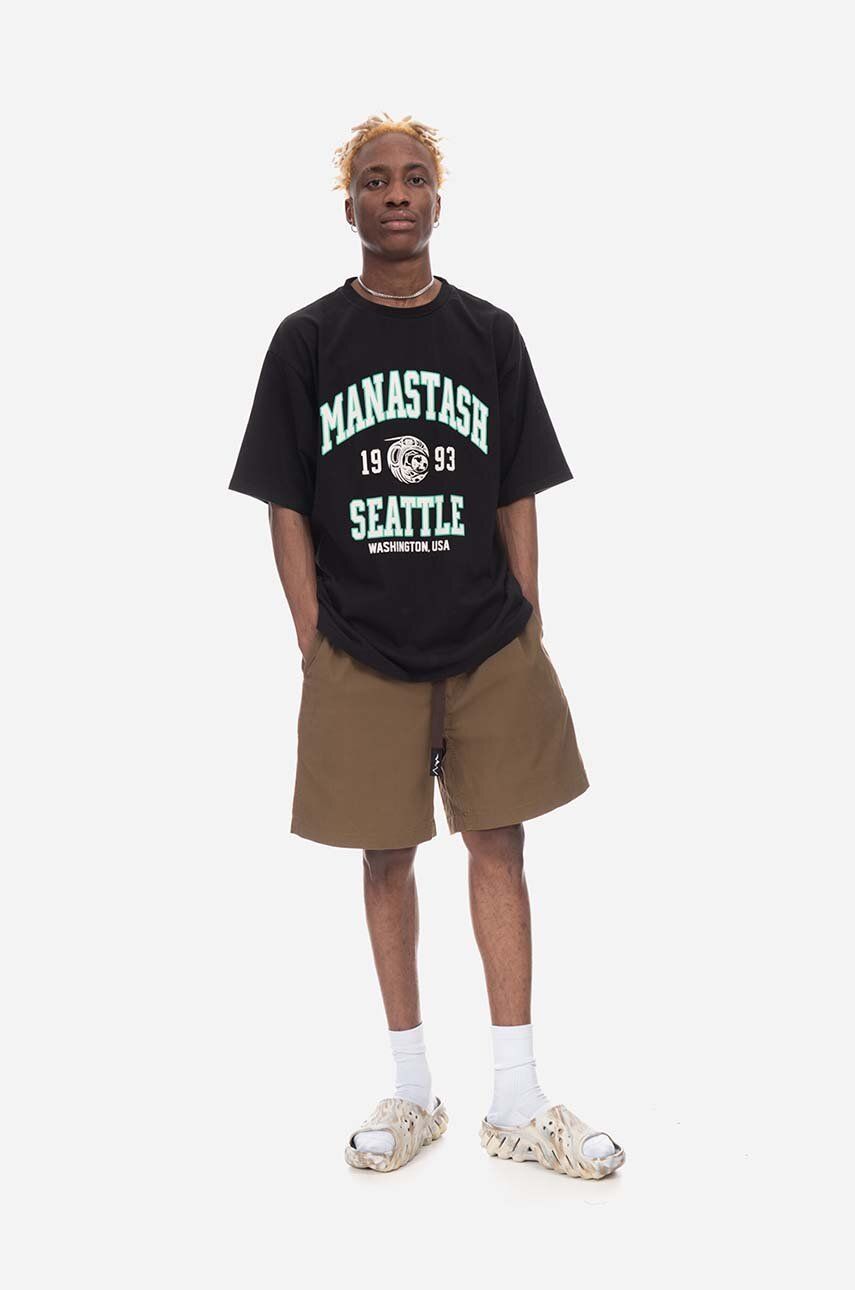 Тениска Manastash T-shirt With Print Черно | 7923134050, 0