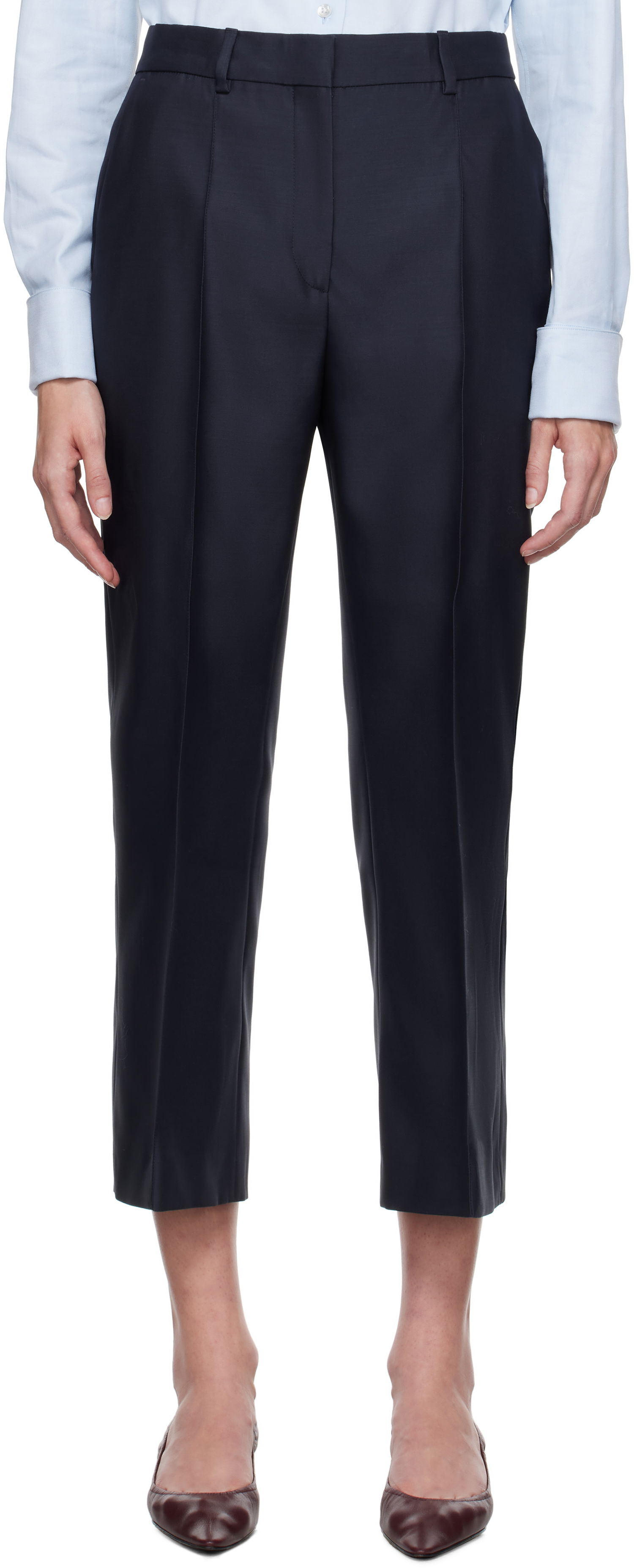 Панталони LANVIN Flared Cropped Trousers Черно | RW-TR0114-4184-H24, 0