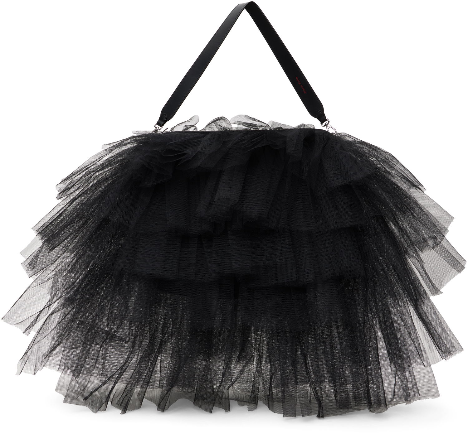 Дамска чанта Simone Rocha Simone Rocha Oversized Frilly Tutu Bag Черно | BAG182 0035, 0