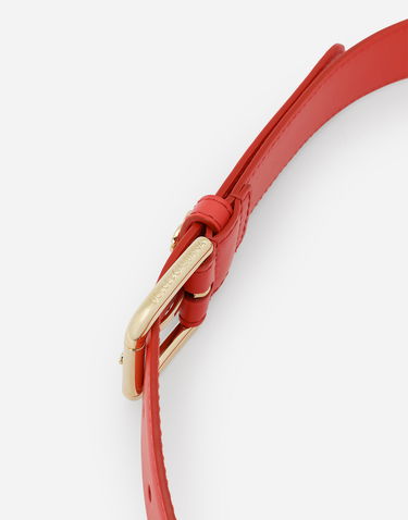 Колани Dolce & Gabbana Leather Belt With Logo Buckle Червено | BE1636AW57687550, 2