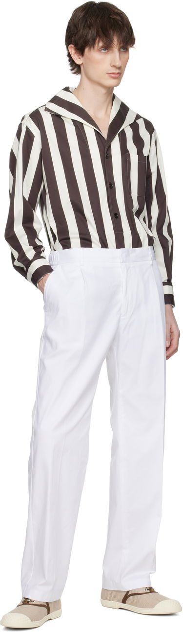 Риза Dolce & Gabbana Dolce&Gabbana Three-Button Long-Sleeved Shirt Кафяво | G5ND3TFSFOC, 3