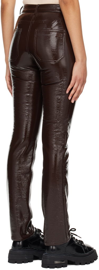 Панталони Courrèges Five-Pocket Vinyl Trousers Кафяво | PERCPA013VY0003, 2