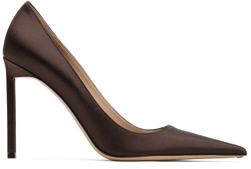 Бижута Tom Ford TOM FORD Betty Satin Heels Кафяво | W3721-TSA001N