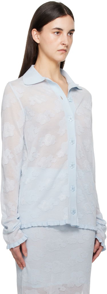 Пуловер Cecilie Bahnsen Cecilie Bahnsen Petra Knit Cardigan Синьо | 1.25KNI50003 PETRA CARDIGAN, 1