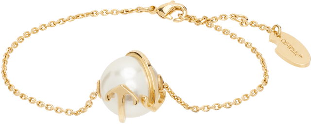 Arrow Pearl Gold Bracelet