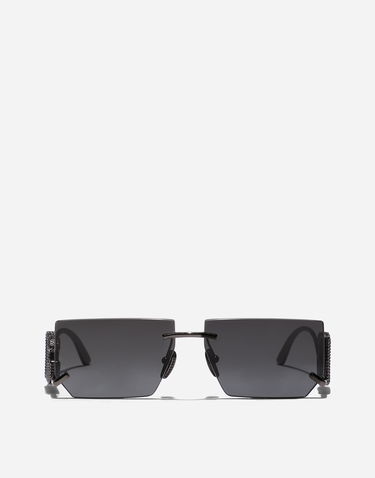 Слънчеви очила Dolce & Gabbana DG Crystal Square Sunglasses Черно | VG2304VM6889V000, 0