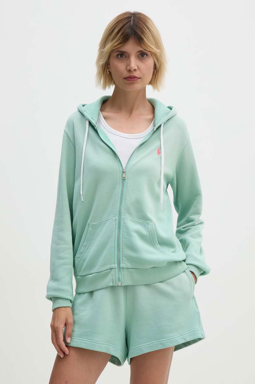 Суитчър Polo by Ralph Lauren Hoodie Green Зелено | 211935584