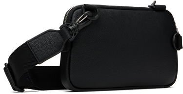 Чанта през рамо BOSS Pebble-Grained Faux-Leather Bag Черно | 50548031, 2
