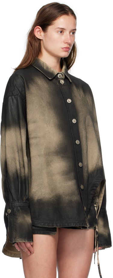 Риза The Attico Attico Diana Denim Shirt Черно | SPEWCB68 C109, 1