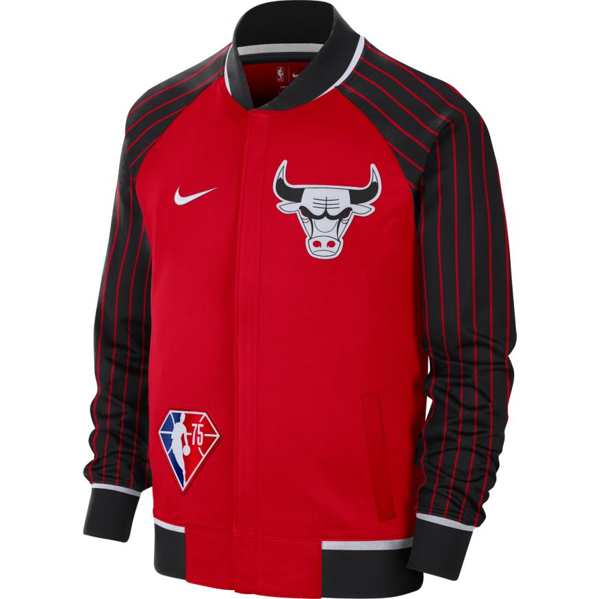 Яке бомбър Nike Dri-FIT NBA Chicago Bulls Showtime City Edition Mixtape Jacket Червено | DB2442-657, 0