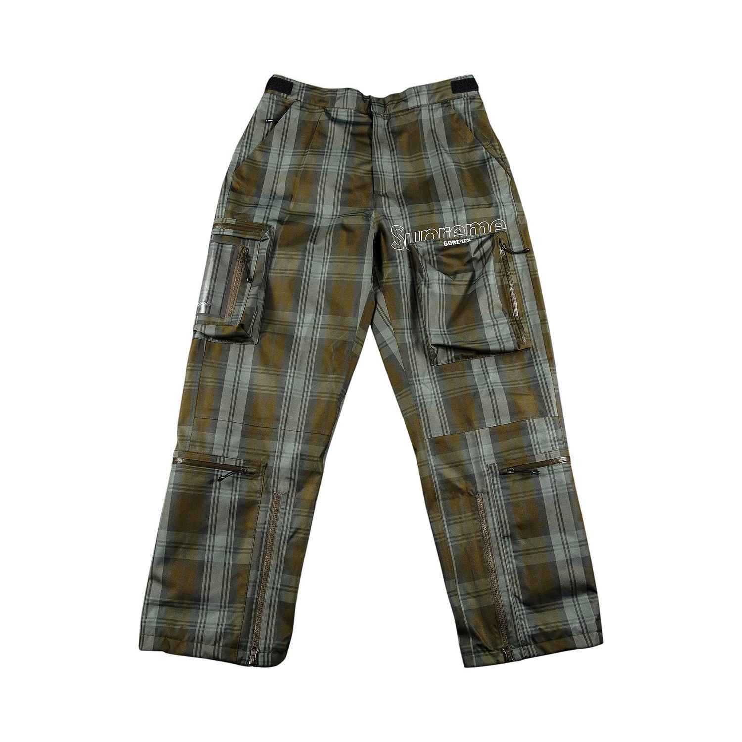 Панталони Supreme GORE-TEX Tech Pant Зелено | FW21P14 OLIVE PLAID, 1