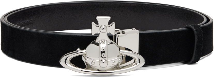 Колани Vivienne Westwood Vivienne Westwood Orb Buckle Belt Черно | 82010076U-L007E-
