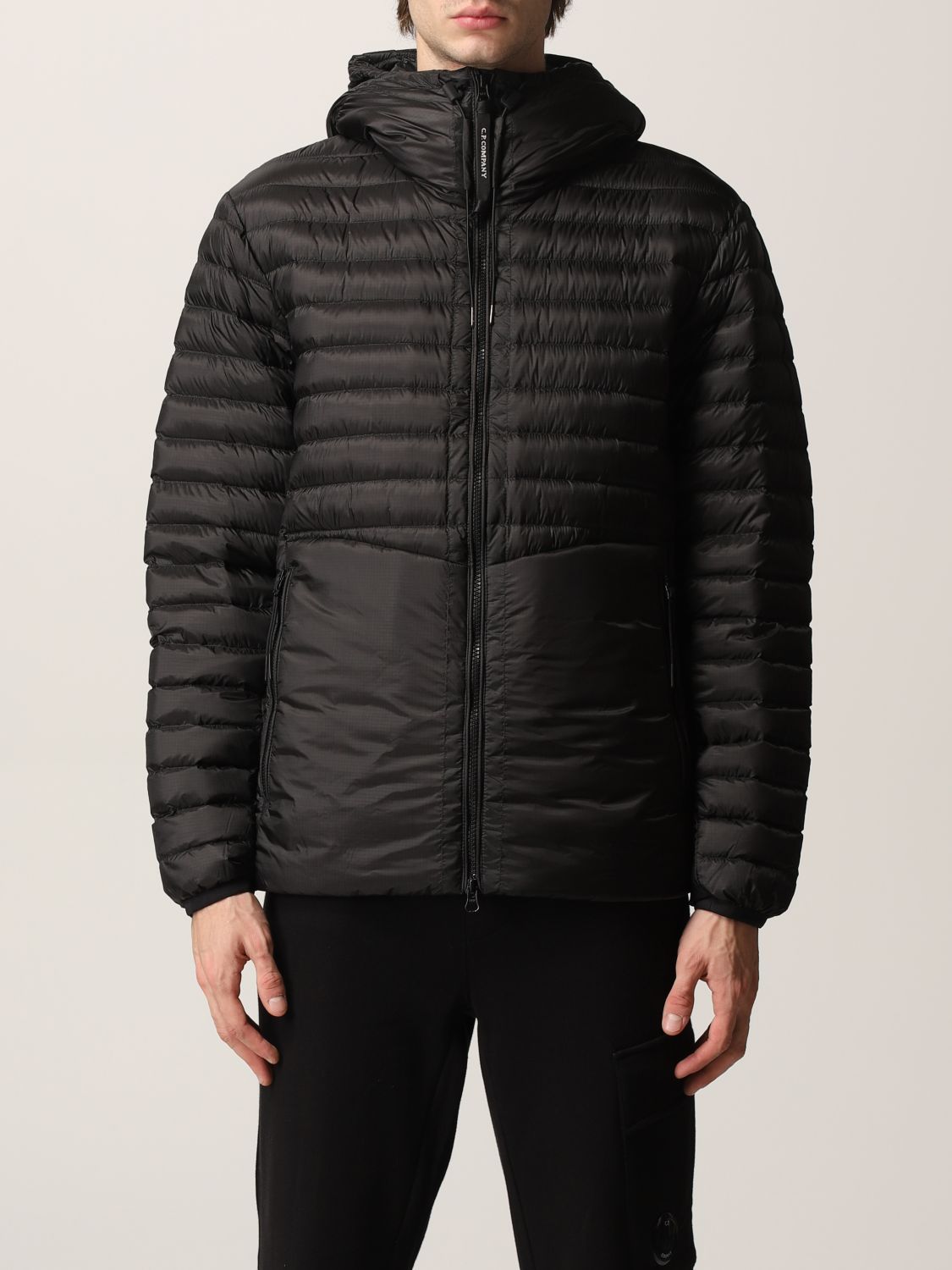 Пухо яке C.P. Company Puffect Hooded Jacket Черно | 11CMOW007A006099A, 0