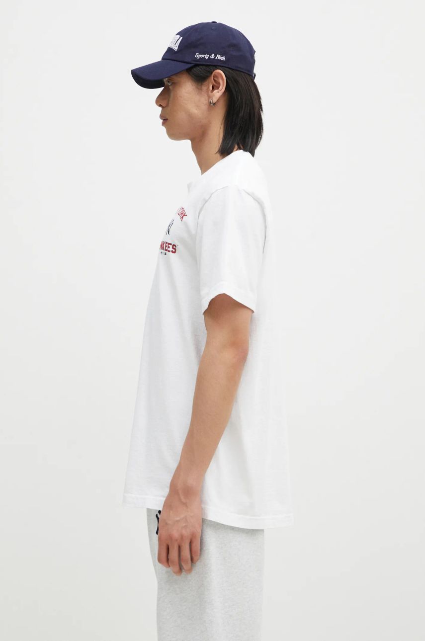 Тениска Sporty & Rich New York Yankees Graphic Print T-Shirt Бяло | TO043505300WH01, 1