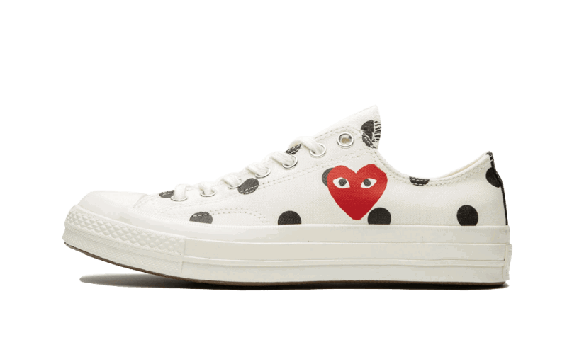 Кецове и обувки Converse Comme des Garçons PLAY x Chuck Taylor All-Star 70s OX Бяло | 157249C, 0