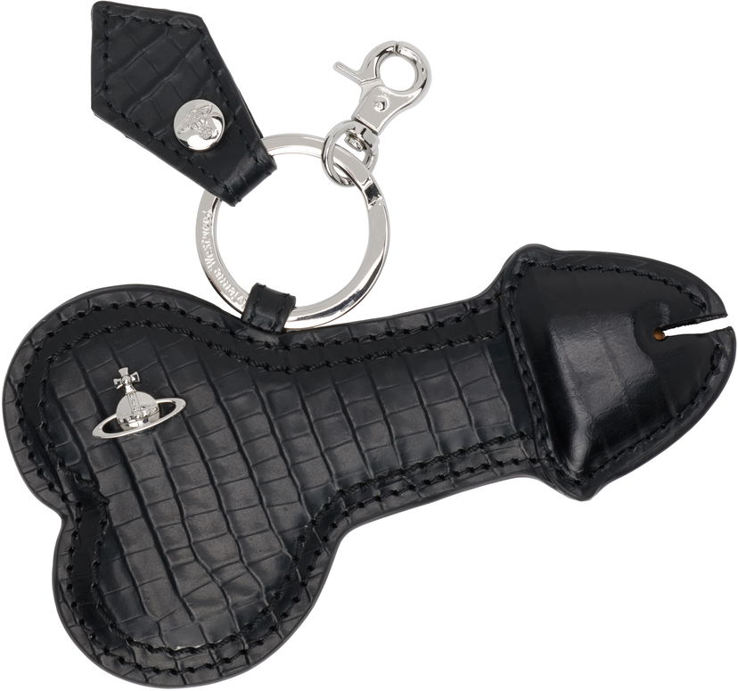 Ключодържатели Vivienne Westwood Vivienne Westwood Bell End Leather Keychain Черно | 8203012KU-L00C0-
