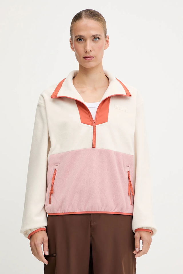 Sequoia Grove Color Block Half-Zip Fleece Pullover