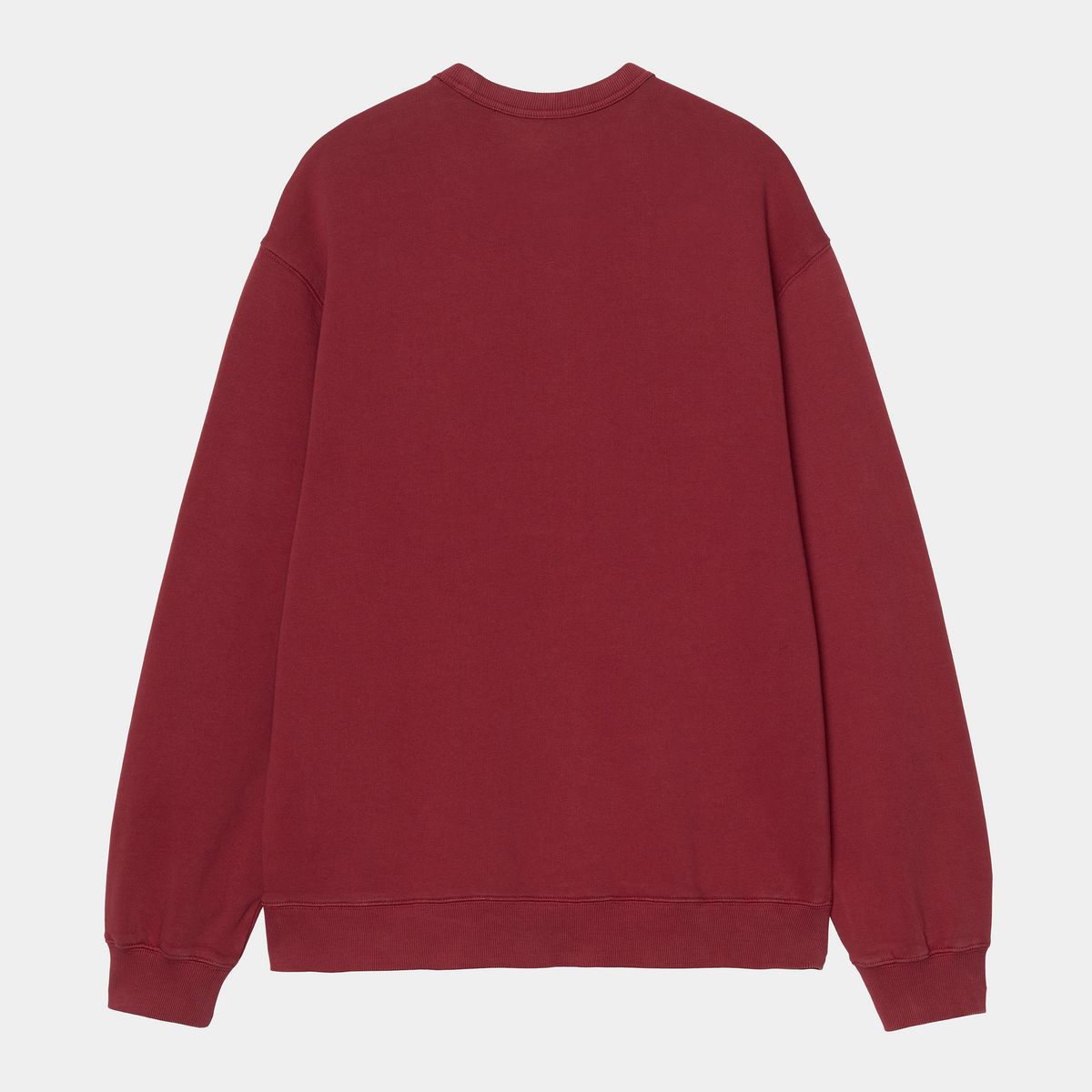 Суитчър Carhartt WIP Faded Pond Corps Sweatshirt heavy stone wash Бургунди | I036065_9, 1