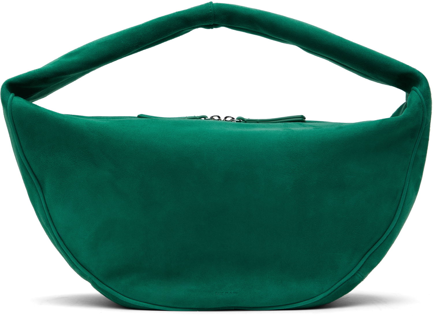 Чанта през рамо BY FAR BY FAR Maxi Cush Suede Shoulder Bag Зелено | MWBSB022KL007GR047PL, 0