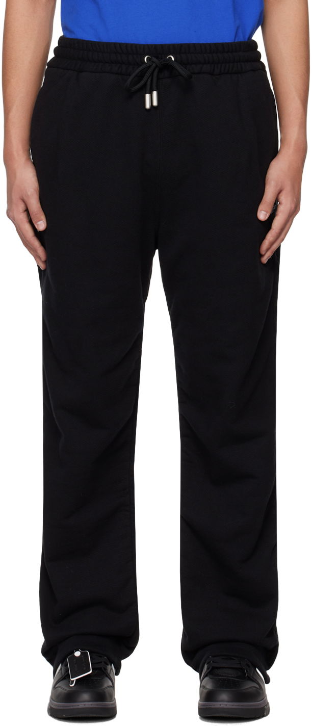 Black Diag Sweatpants