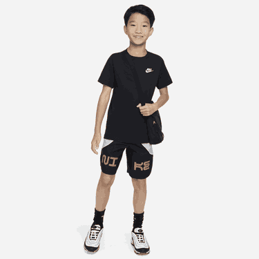 Тениска Nike Sportswear Older Kids' T-Shirt Черно | AR5254-010, 3
