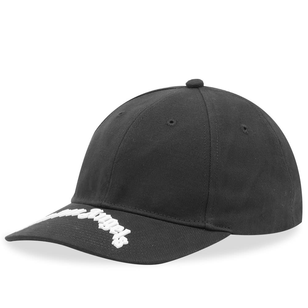 Шапка с козирка Palm Angels Curved Logo Cap Черно | PMLB053F22FAB0011001, 0