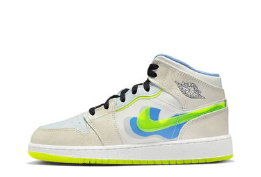 Кецове и обувки Jordan Air 1 Mid SE 'Platinum Tint' (GS) Бяло | DV1314-017, 3