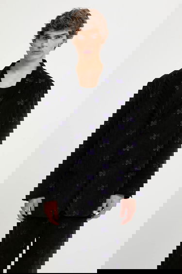 Яке Needles Needles Papillon Embroidered Corduroy Blazer Черно | RW108, 0