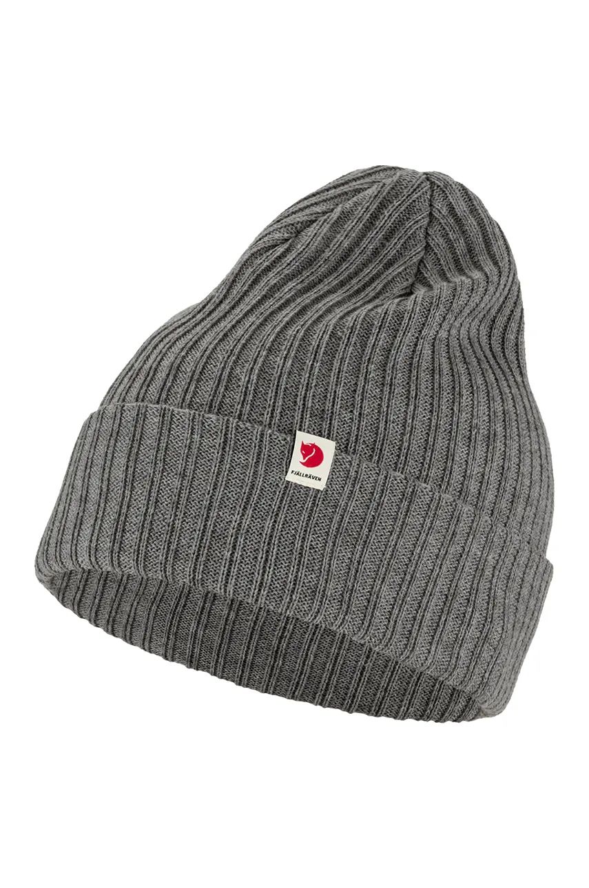 Шапка FJÄLLRÄVEN Rib Hat Beanie Сиво | F13100184.020, 1