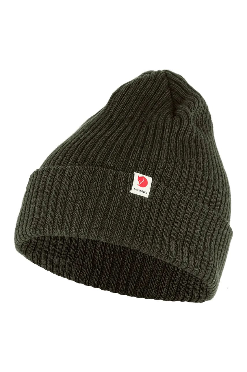 Шапка FJÄLLRÄVEN Rib Hat Beanie Зелено | F13100184.662, 1