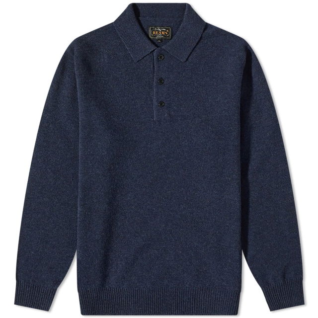 Plus Knit Polo Shirt, Size Large