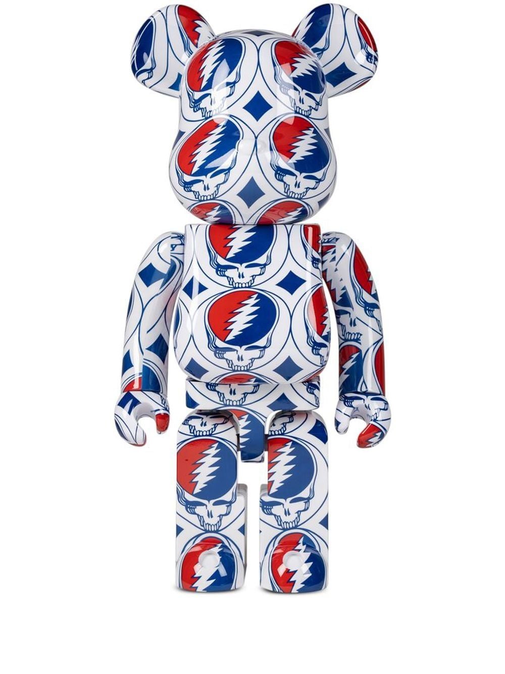 Колекционерско Medicom Toy Grateful Dead "Steal Your Face" BE@RBRICK figure - White Синьо | MEDI011019618758, 0