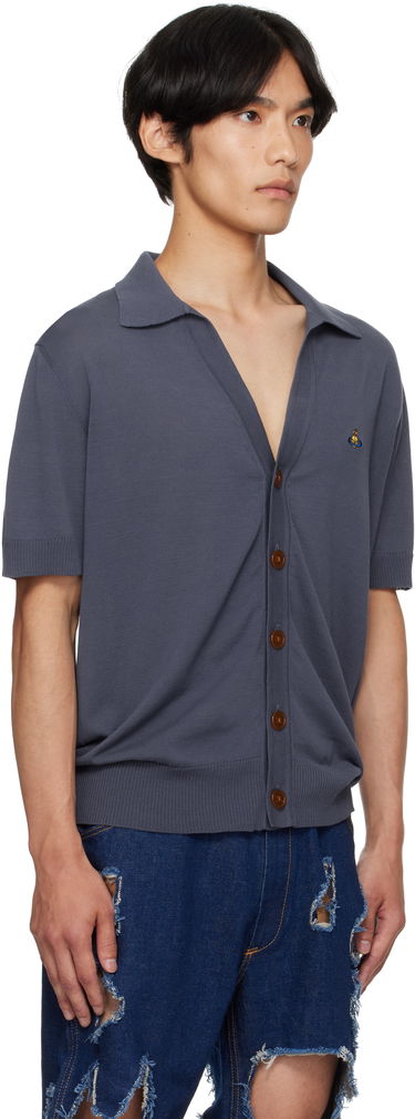 Пуловер Vivienne Westwood Vivienne Westwood Cotton Polo Cardigan Бяло | 2701001D-Y003F-, 4