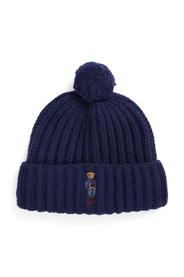 Шапка Polo by Ralph Lauren Embroidered Logo Wool Beanie Тъмно синьо | 455931876, 0