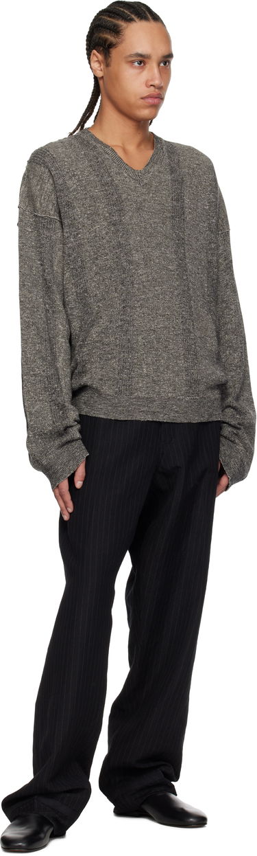 Пуловер Maison Margiela Maison Margiela V-Neck Sweater Сиво | S50HN0012 M13097, 3