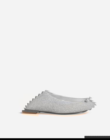 Кецове и обувки Dolce & Gabbana Glittery Fabric Ballet Flats With Bow And Dg Logo Металик | D11300AA74580998, 0