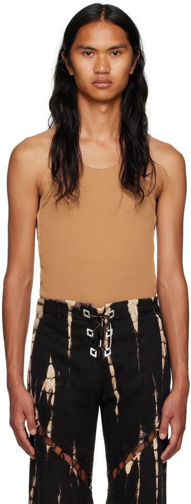 Потник Dion Lee Ribbed Tank Top Кафяво | C7224F23, 0