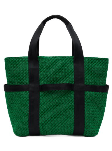 Голяма пазарска чанта Bottega Veneta Voyager Zipped Tote Bag Зелено | 741365 V0VG2