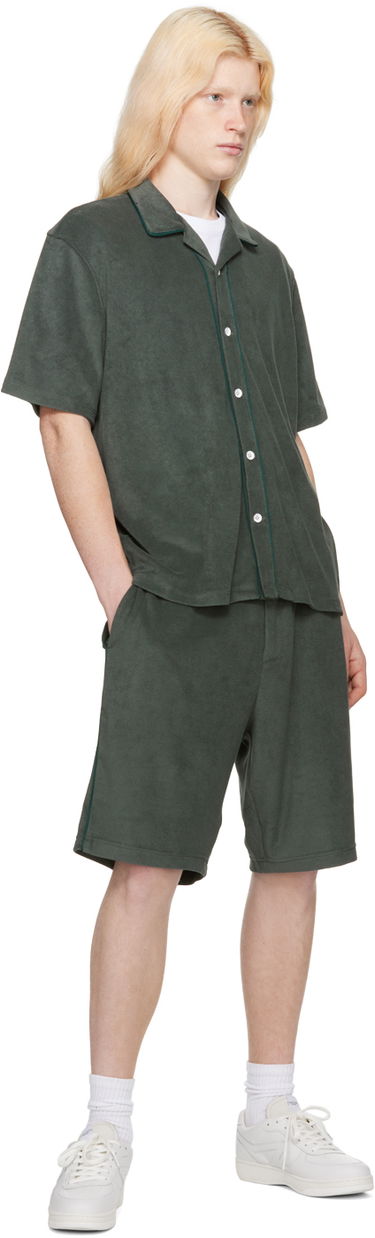 Риза rag & bone Rag & Bone Avery Resort Shirt Зелено | MBC23HT014ZM14, 3