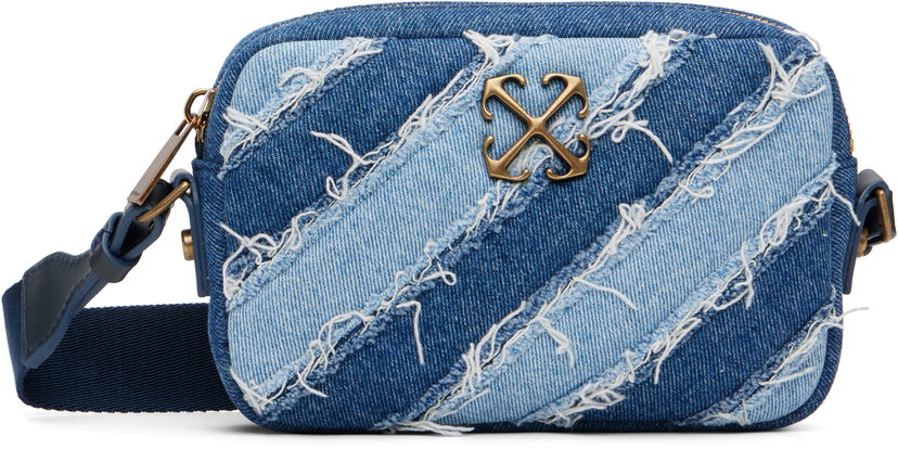 Чанта през рамо Off-White Off-White Raw Denim Camera Bag Многоцветен | OWNN18EF25DEN0014500