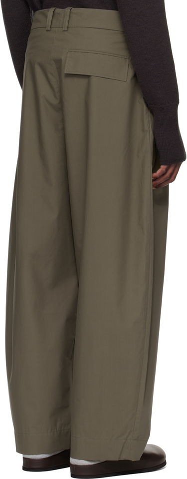 Панталони Studio Nicholson Studio Nicholson Yale Pleated Trousers Зелено | YALE SNM - 788, 2