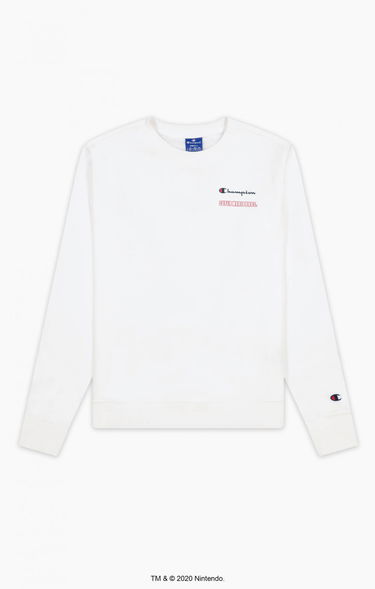 Тениска Champion Crewneck Sweatshirt XL Бяло | 114712-WW001, 2