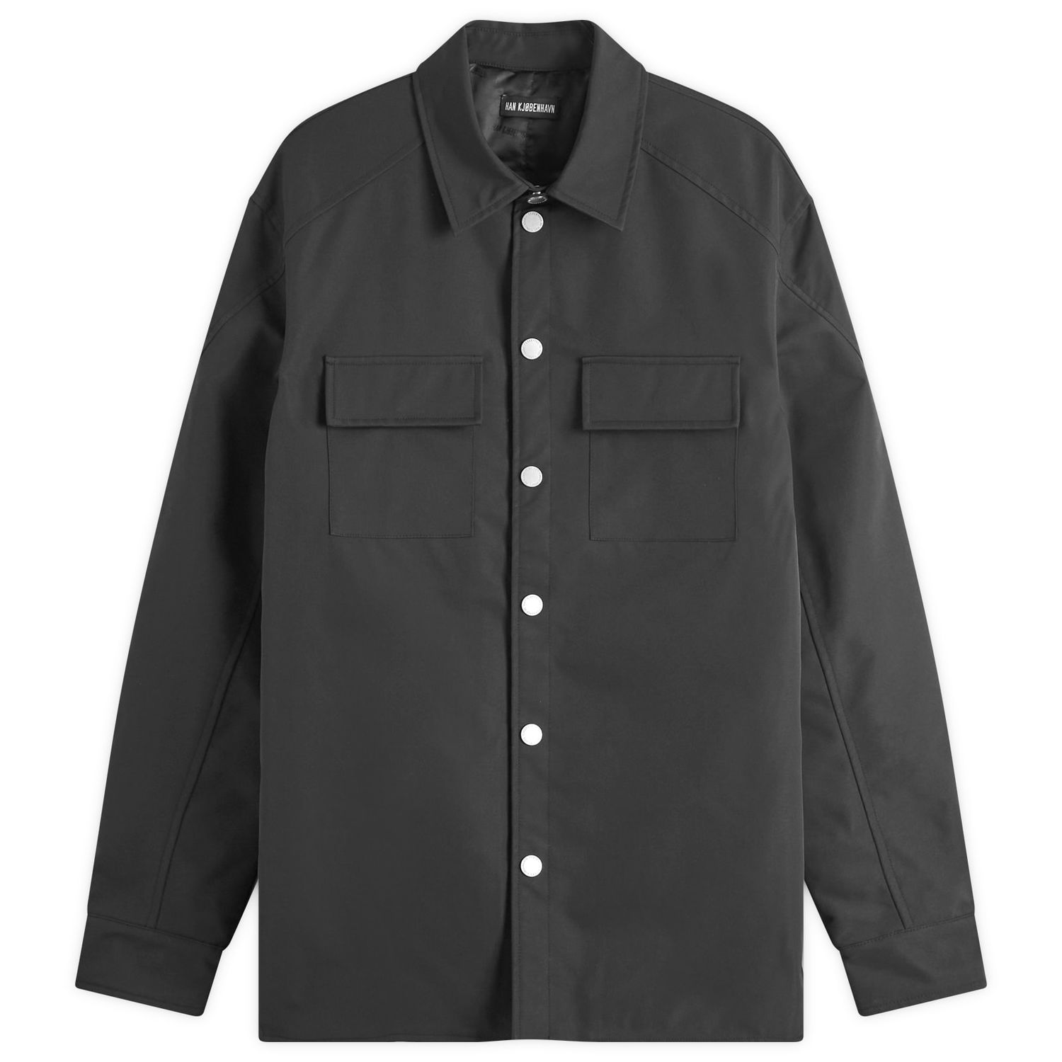 Риза Han Kjøbenhavn Washed Overshirt Черно | M-133984-265, 1