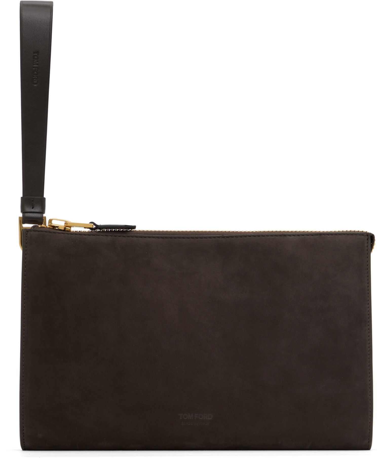 Дамска чанта Tom Ford Tom Ford Nubuck Flat Pouch Кафяво | H0500-LCL447G, 0