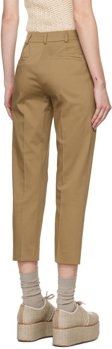 Панталони Max Mara Slim Fit Cropped Trousers Бежово | 2411131072600, 2
