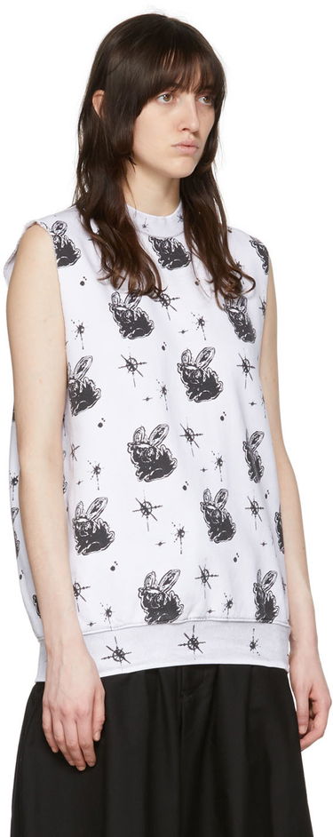 Потник We11done We11done Graphic Print Tank Top Бяло | WD-TV1-22-559-U-WH, 1