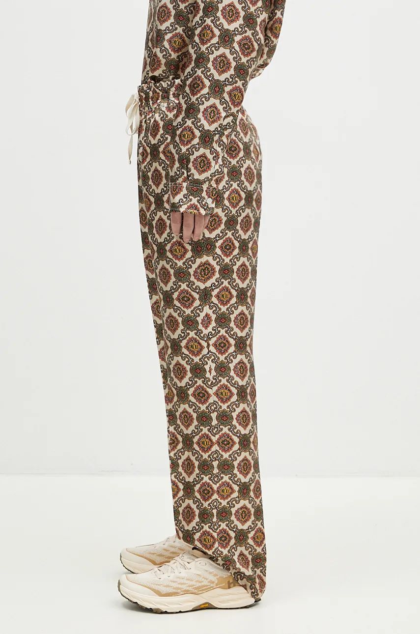 Панталони Drôle de Monsieur Le Pantalon Renzo Silk Straight-Leg Trousers Бежово | E.BP152.SE006.BG, 1